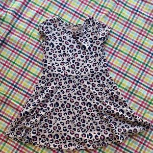 Pink leopard Small girls dress